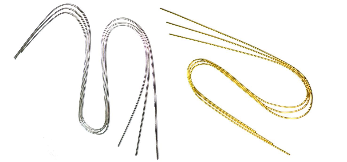 Perlspiraldraht versilbert oder vergoldet